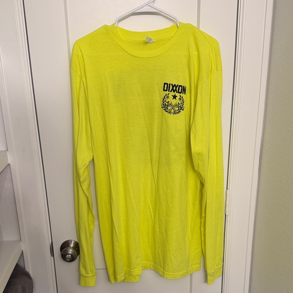 DIXXON Laying Pipe Hi-Vis Neon Yellow Long Sleeve Tee